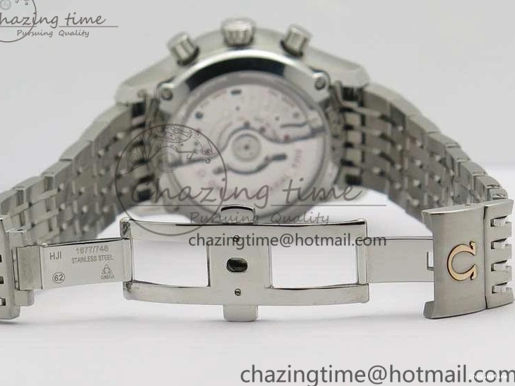 0402 De Ville Chronograph SS OMF 1:1 Best Edition Black Dial On SS Bracelet A Attractive 8150